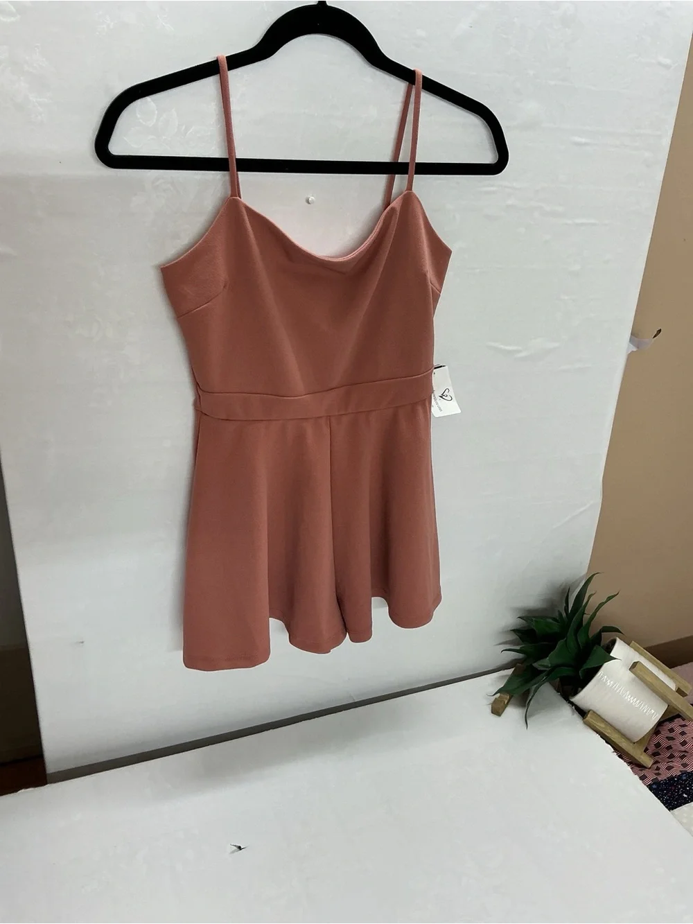 Strappy Rust Romper - Picture 4 of 8